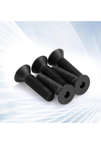 Havşa Başlı İmbus Civata 10.9 Kalite Paslanmaz Çelik Siyah Dın 7991 M6 x 40 mm 20 Adet