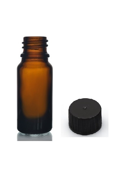 20 ml Kahverengi Şişe Düz Kapaklı, 24 Adet, Cam Şişe, Kozmetik Şişesi