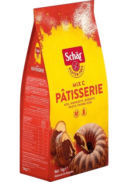 Glutensiz 3'lü Un Seti (1 kg Mix B + 1 kg Mix C + 1 kg Mix Farina)