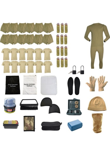 12'li Temel Asker Seti, Acemi / Bedelli Kışlık Askeri Malzeme Paketi