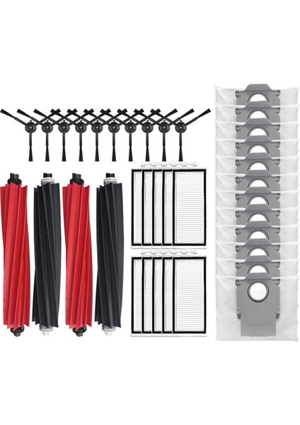 Q5 Max+ Duoroller+ Robot Süpürge Aksesuarları Ana Yan Fırça Hepa Filtre Paspas Bezi Toz Torbası Parçaları (Yurt Dışından)