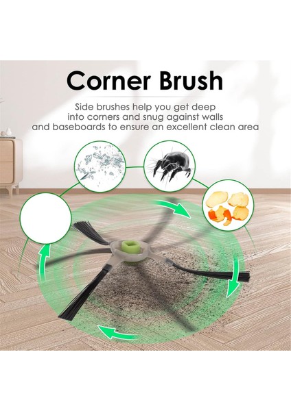 M210 M210S M210B M213 Elektrikli Süpürge Aksesuarları Için 8 Adet Yedek Parça Hepa Filtre Yan Fırça (Yurt Dışından) fiyatları