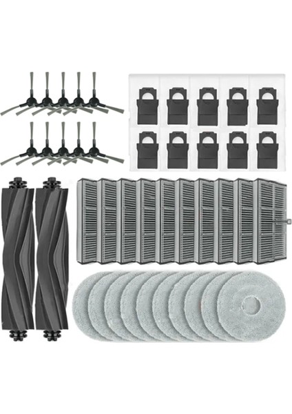 L10S Pro Ultra HEAT/X30 /X30 PRO/S10 Robot Süpürge Parçaları Için 42 Adet Aksesuar Kiti (Yurt Dışından)