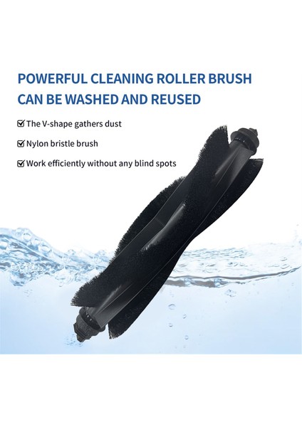 Clean L50 / L60 Hibrit Robot Süpürge Ana Yan Fırça Filtre Toz Torbası Için Yedek Parçalar (Yurt Dışından)