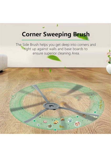 Clean L50 / L60 Hibrit Robot Süpürge Ana Yan Fırça Filtre Toz Torbası Için Yedek Parçalar (Yurt Dışından)