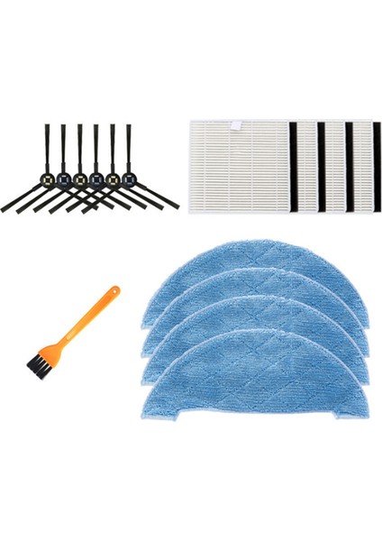 DF45 V8S V80MAX X800 Robot Süpürge Parçaları Yedek Filtre Yan Fırça Bezi Için 15 Adet (Yurt Dışından) fırsatları