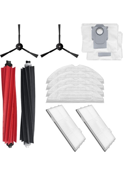 Robot Süpürge Aksesuarları S8/s8 +/s8 PRO/G20 Ana Fırça Yan Filtre Bezi Toz Torbası (Yurt Dışından)