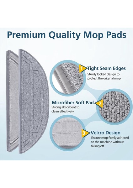 S8 Maxv Ultra ve Max Robot Süpürge Bezi Yedek Aksesuarları Için Mop Pedleri (Yurt Dışından) indirimleri