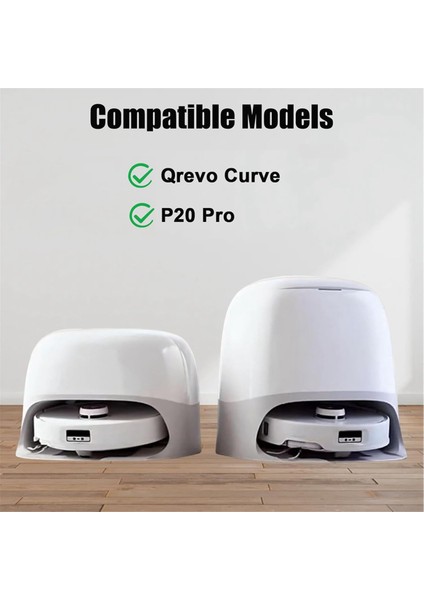 Qrevo CURVE/P20 Pro Robot Süpürge Ek Parçaları Yedek Ana Yan Fırçalar Toz Torbası Paspas Pedleri Filtreler Için 20 Adet (Yurt Dışından) modelleri