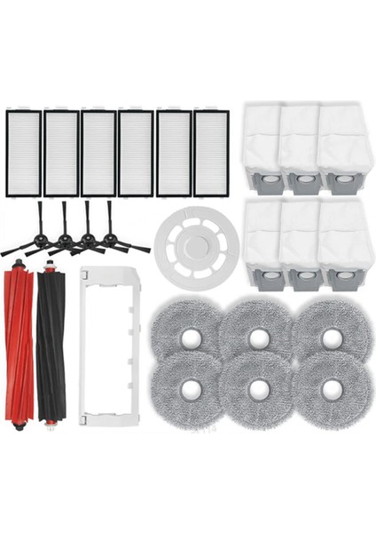 Qrevo Master, V20, P10S Pro Robot Süpürge Ana Yan Fırça Hepa Filtre Paspas Bezi Parçaları (Yurt Dışından)