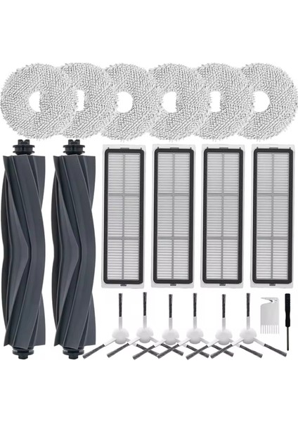 L10S ULTRA/L10S PRO/L10 Ultra Için X10+ Elektrikli Süpürge Ana Yan Fırçalar Hepa Filtreler Paspas Bezi (Yurt Dışından)