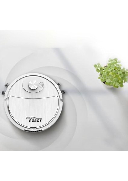 Mini Temizlik Süpürge Robotu Otomatik Vakum Ultra Ince Sessiz Sert Zemin Makinesi, Beyaz (Yurt Dışından) fiyatları