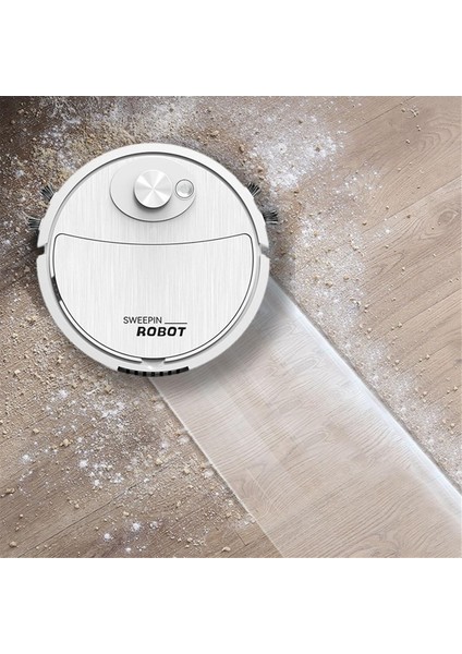 Mini Temizlik Süpürge Robotu Otomatik Vakum Ultra Ince Sessiz Sert Zemin Makinesi, Beyaz (Yurt Dışından) indirimleri