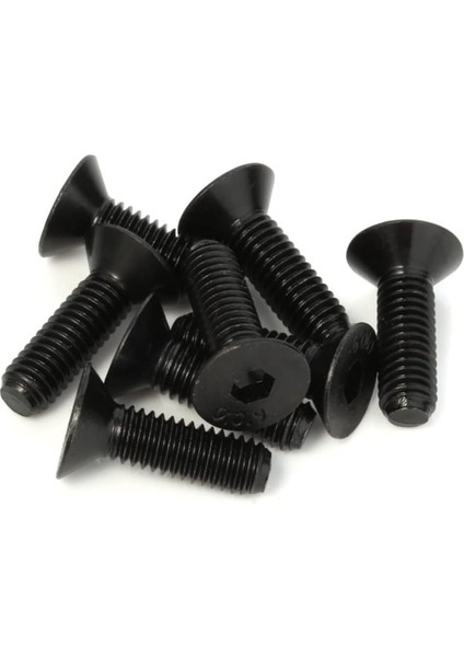 Havşa Başlı İmbus Civata 10.9 Kalite Paslanmaz Çelik Siyah Dın 7991 M6 x 45 mm 20 Adet modelleri