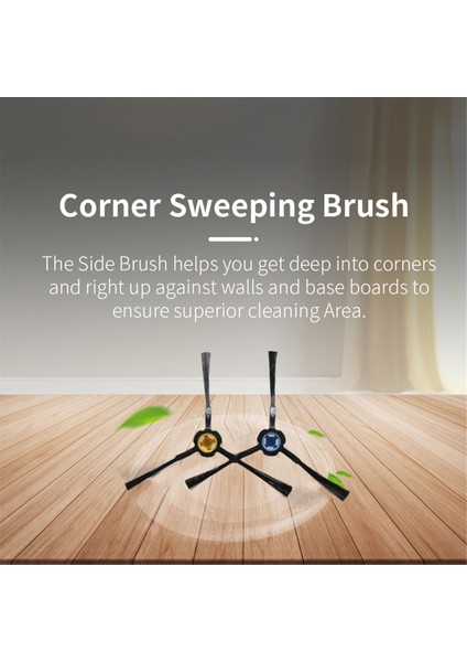 DF45 V8S V80MAX X800 Robot Süpürge Parçalarının Değiştirilmesi Için 12 Adet Yan Fırça (Yurt Dışından) modelleri