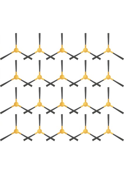 Wollmer F550 Sapphire Yan Fırçalı Robot Süpürge Aksesuar Yedek Parça 20 Adet (Yurt Dışından)