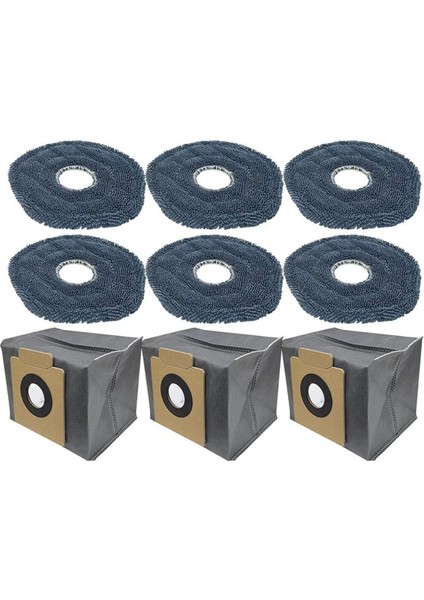 X10 Pro Omni Robot Süpürge Parçaları Için Mop Bezleri Toz Torbaları (Yurt Dışından)