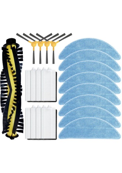 S7 Pro Roller Yan Fırça Hepa Filtre Mop Rag Robot Süpürge Yedek Parçaları (Yurt Dışından)