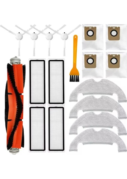 D10 Plus RLS3D/Z10 PRO/L10 Robot Süpürge Yedek Parça Fırça Hepa Filtre Paspas Pedi Toz Torbası (Yurt Dışından)