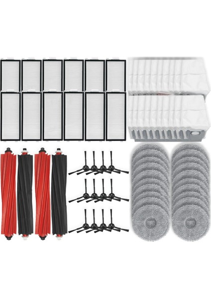 Qrevo Master, V20, P10S Pro Ana Yan Fırça Hepa Filtre Paspas Bezi Robot Süpürge Yedek Parçaları (Yurt Dışından)