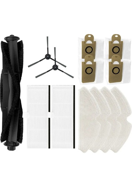 S31 Silindir Yan Fırça Hepa Filtre Mop Rag Robot Süpürge Aksesuar Parçası (Yurt Dışından)