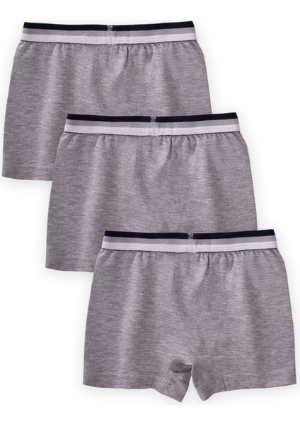 Üçlü Erkek Boxer Set Gri