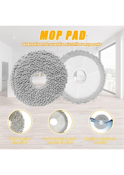 T30S Robot Süpürge Ana Yan Fırça Hepa Filtreler Paspas Bezi Pedler Toz Torbaları Yedek Parçalar (Yurt Dışından) indirimleri