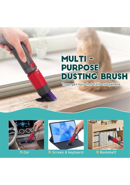 Evcil Köpek Bakım Aleti + Toz Alma Fırçası V8 V10 V11 V15 Elektrikli Süpürge Için Esnek Uzatma Hortumu (Yurt Dışından) indirimleri