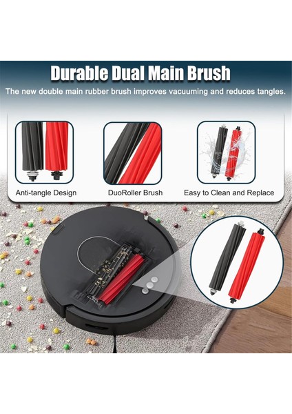 Q5 Max+, Duoroller+ Plus Robot Süpürge Yedek Parçaları Için Aksesuar Kiti (Yurt Dışından) modelleri