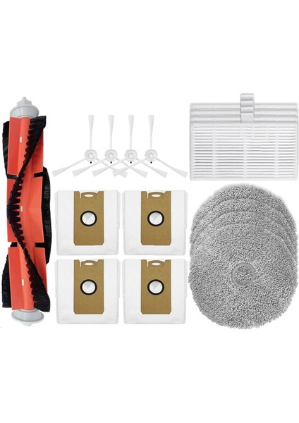 Mc1 Robot Süpürge Parçaları Mıan Yan Fırça Paspas Filtre Toz Torbası Yedekleri (Yurt Dışından)