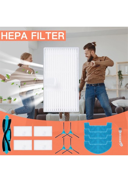 D10 Robot Süpürge Ana Yan Fırça Hepa Filtreler Paspas Bezi Yedek Parçalar Aksesuarlar (Yurt Dışından) indirimleri