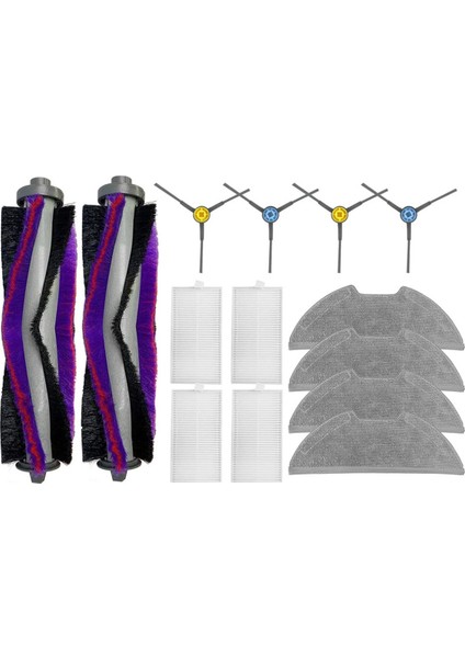 Yedek Parça Aksesuarları E10S Robot Süpürge Yan Fırça Hepa Filtreleri Paspas Pedleri Için Uygun (Yurt Dışından)