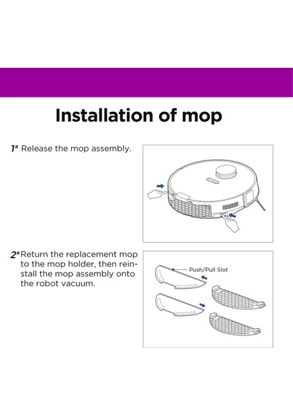 Yedek Parça Aksesuarları E10S Robot Süpürge Yan Fırça Hepa Filtreleri Paspas Pedleri Için Uygun (Yurt Dışından) fiyatları