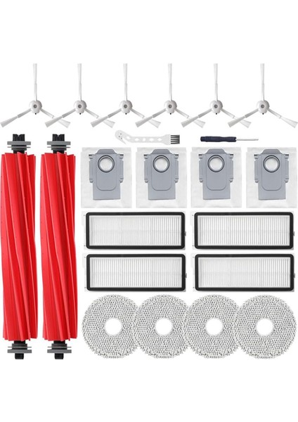 Qrevo S/qrevo Maxv/qrevo Pro Elektrikli Süpürge Yedek Parçaları Ana Yan Fırçalar Hepa Filtreler Paspas Torbaları (Yurt Dışından)