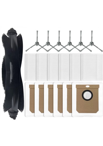 Temiz L50, L50, L60, L60 G50 Silindir Yan Fırça Hepa Filtre Toz Torbası Robot Süpürge Aksesuarları (Yurt Dışından)