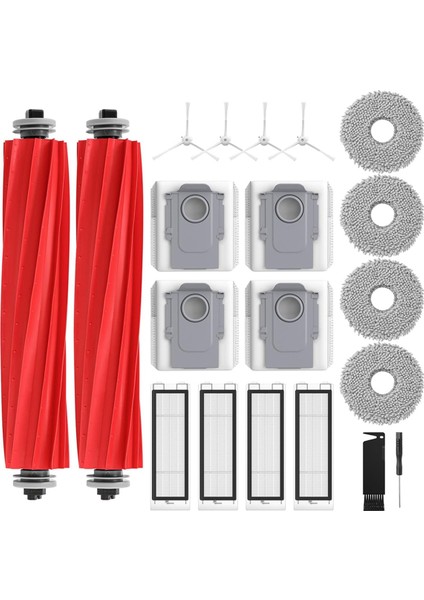 Q Robot Süpürge Ana Yan Fırça Hepa Filtre Paspas Bezi Pedleri Toz Torbaları Yedek Parçaları (Yurt Dışından)