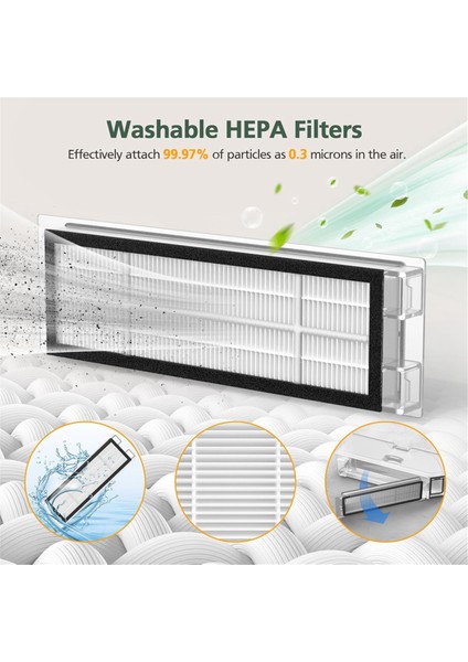 Q Robot Süpürge Ana Yan Fırça Hepa Filtre Paspas Bezi Pedleri Toz Torbaları Yedek Parçaları (Yurt Dışından) fırsatları