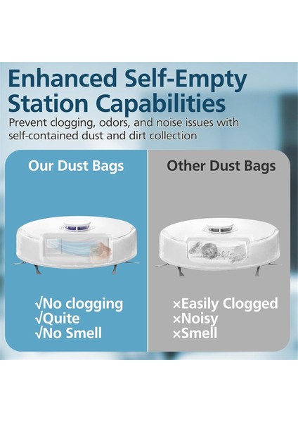Freo x Ultra ve Plus Robot Süpürge Için Toz Torbaları Dahili Hepa Filtreli Tek Kullanımlık Torba Değişimi (Yurt Dışından) modelleri