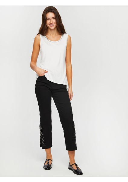 Yakası Zincir Şerit Detaylı Atlet 00024-3