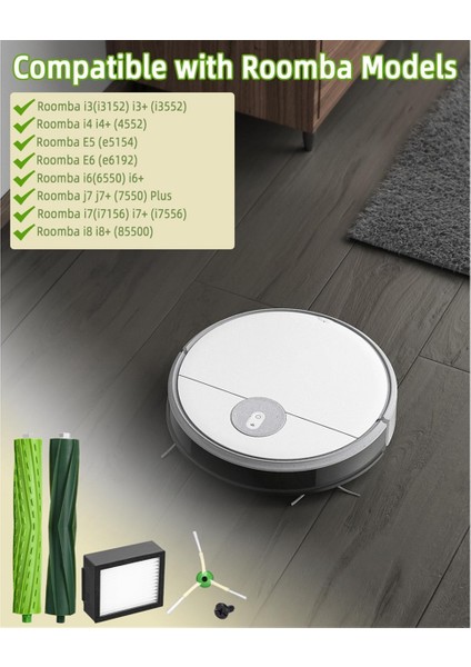 I7 I7+ I3 I3+ I4 I4+ J7 J7+ I8 I8+ E5 E6 Elektrikli Süpürge Ana Yan Fırça Hepa Filtre Yedek Parçaları (Yurt Dışından)