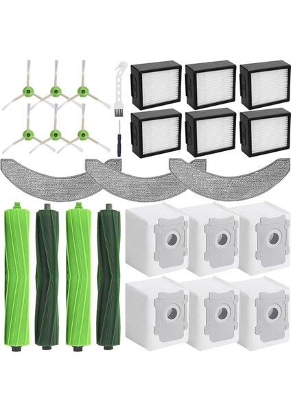 Combo J9+ & J7+/plus Robot Süpürge Ana Yan Fırça Hepa Filtre Paspas Bezi Aksesuarları (Yurt Dışından)