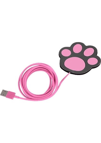Pati Şeklinde USB Bardak Isıtıcı, Bardak Altı Isıtıcı, Şirin ve Pratik Tasarım, Su Geçirmez Yüzey, Kompakt ve Hafif, Ofis ve Ev Kullanımı Için Ideal, Enerji Tasarruflu