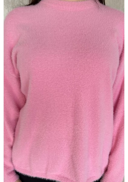 Bisiklet Yaka Kadın Sakallı Triko Kazak modelleri