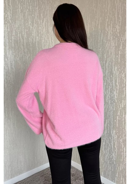 Bisiklet Yaka Kadın Sakallı Triko Kazak fırsatları