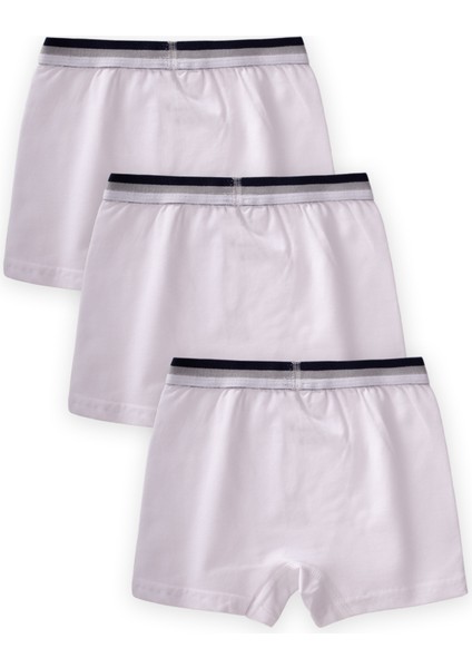 Üçlü Erkek Boxer Set Beyaz