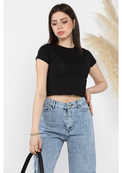 Kadın Bisiklet Yaka T-Shirt
