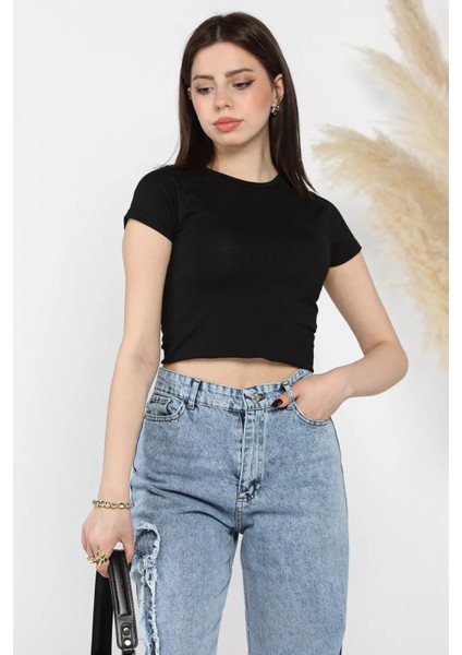 Kadın Bisiklet Yaka T-Shirt