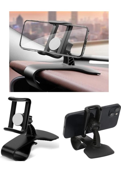 Telefon Tutucu 360 Döner Aaraba Araç Içi Telefon Tutucu Gösterge Üstüne Takılan Telefon Tutacağı