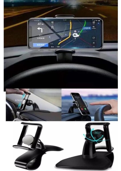 Telefon Tutucu 360 Döner Aaraba Araç Içi Telefon Tutucu Gösterge Üstüne Takılan Telefon Tutacağı fırsatları