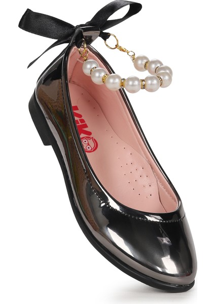 Blanch Incili Lastikli Kız Çocuk Babet Ayakkabı